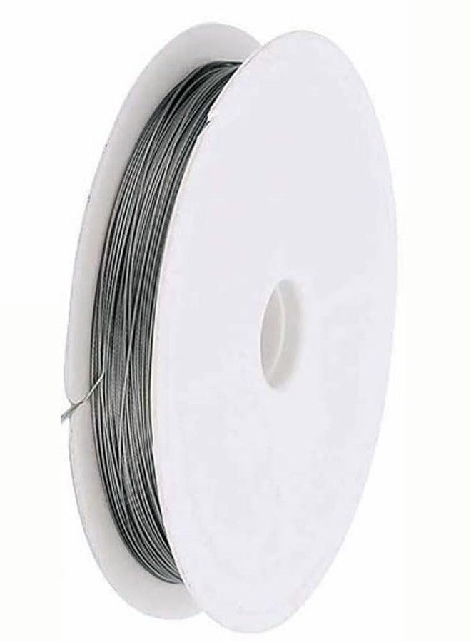 دي آي واي كرافتس مجموعة أدوات يدوية مكونة من لفة واحدة، لون فضي عتيق، أسلاك تايجر تيل بقطر 0.38 مم وطول 148-164 قدم، أسلاك خرز تايجر تيل لامعة (عبوة من لفة واحدة، لون فضي عتيق) - Image 1